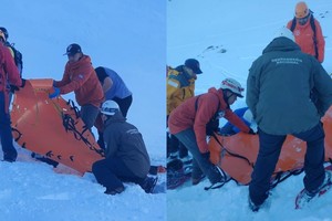 En la operación participaron también personal de Defensa Civil, Bomberos Voluntarios y la Policía de Tierra del Fuego. Crédito: Gendarmería Nacional.