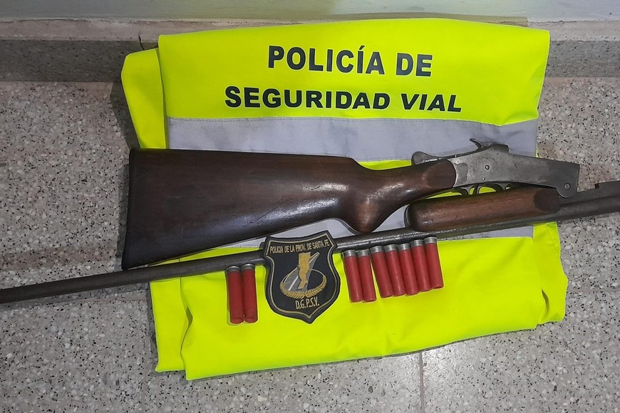 Las armas que fueron secuestradas.