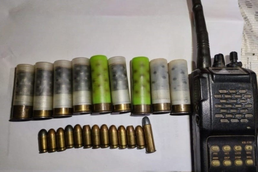 Las armas que fueron secuestradas.