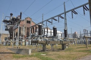 La estación transformadora Calchines, una parte de la red eléctrica total de la provincia.