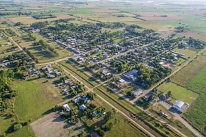 Gobernador Candioti, un pueblo con alrededor de 1.500 habitantes  ubicado a 35 kilómetros de la ciudad de Santa Fe. Crédito: Comuna de Candioti