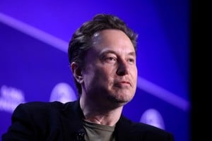 FILE PHOTO: Elon Musk, Chief Executive Officer of SpaceX and Tesla and owner of X looks on during the Milken Conference 2024 Global Conference Sessions at The Beverly Hilton in Beverly Hills, California, U.S., May 6, 2024.  REUTERS/David Swanson/File Photo