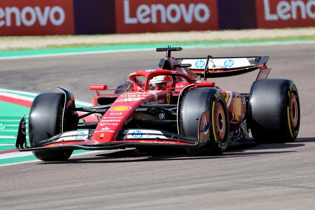 Leclerc volvió a ser el más veloz en el segundo entrenamiento libre en Imola