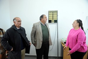 Poletti en el centro de salud Nuevo Horizonte. José Almeida.