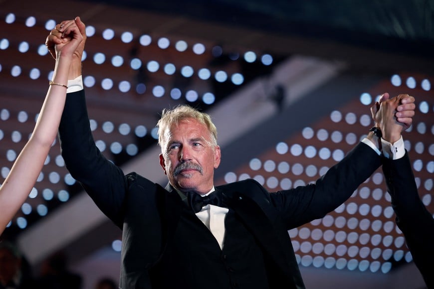 Director Kevin Costner leaves following the screening of the film "Horizon: An American Saga - Chapter 1" Out of competition at the 77th Cannes Film Festival in Cannes, France, May 19, 2024. REUTERS/Stephane Mahe
