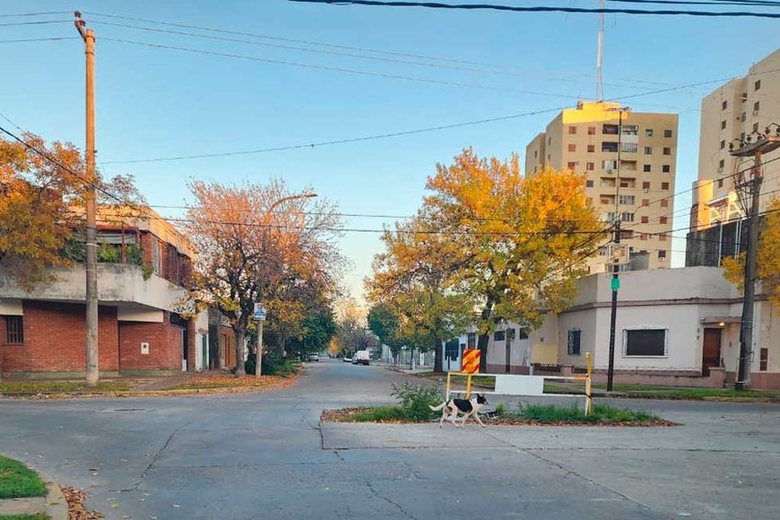 El vecino compartió las imágenes de una obra inconclusa, cerca del Parque Garay.