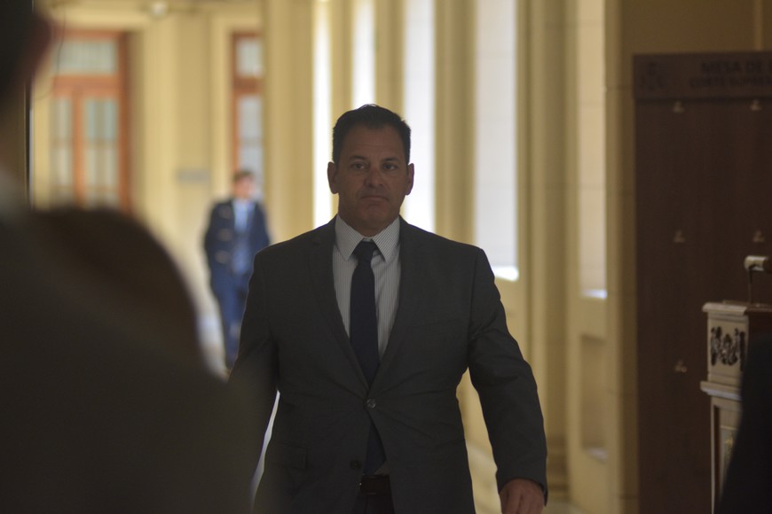 Mingarini fue suspendido meses después de su escandaloso fallo, y destituido en mayo de 2022. Créditos: Mauricio Garín