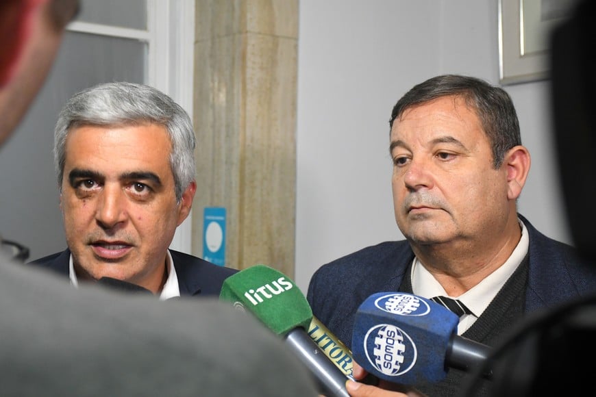 Franco Bartolacci y Enrique Mammarella se expresaron sobre la resolución del CIN. Foto: Manuel Fabatía