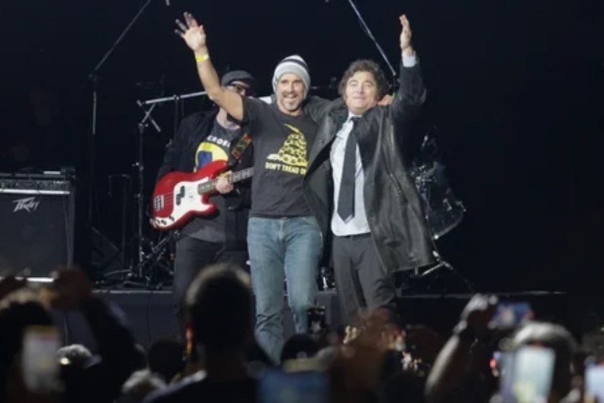 El presidente Javier Milei y el diputado de LLA Alberto Benegas Lynch. Foto NA: DAMIÁN DOPACIO.