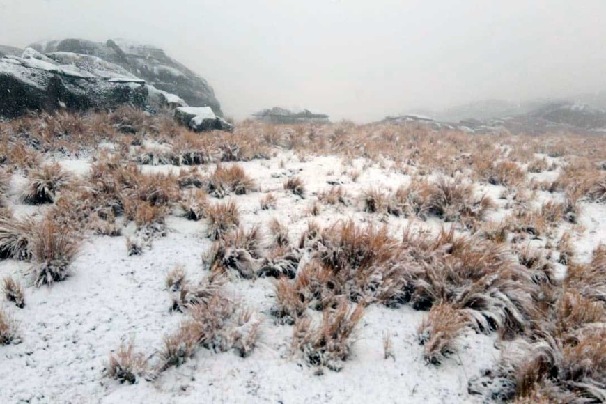 Villa Yacanto y la nieve.