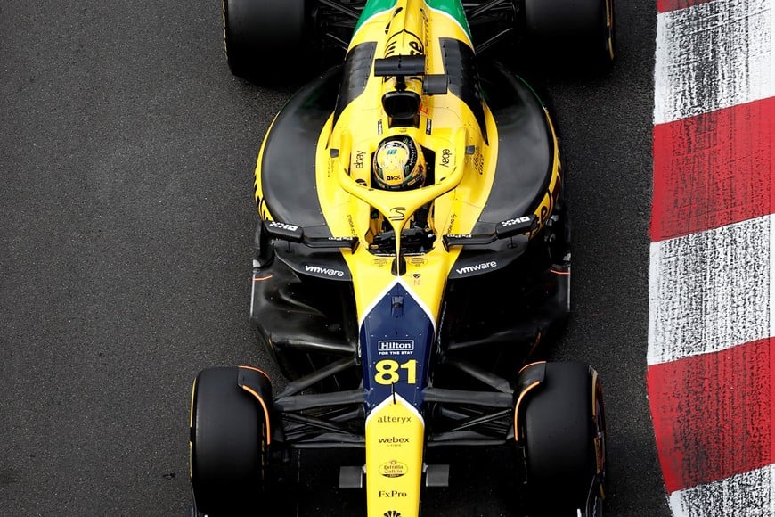 Formula One F1 - Monaco Grand Prix - Circuit de Monaco, Monaco - May 24, 2024
McLaren's Oscar Piastri during practice REUTERS/Benoit Tessier