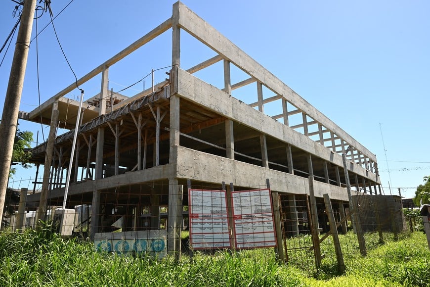 Construcción de 54 viviendas en Vélez Sarsfield y Tacuarí. Crédito: Mauricio Garín