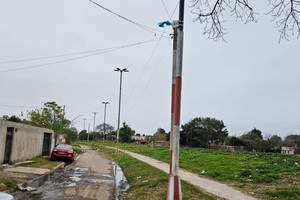 El lugar donde estaba colocada la cámara.