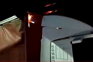 Choque y demoras en la Lugones