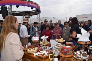 Mucho público en la muestra y el stand del gobierno provincial. Fotos: Municipalidad de Coronda.