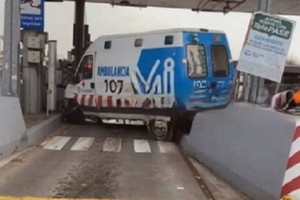 La camioneta regresaba del Hospital de Haedo