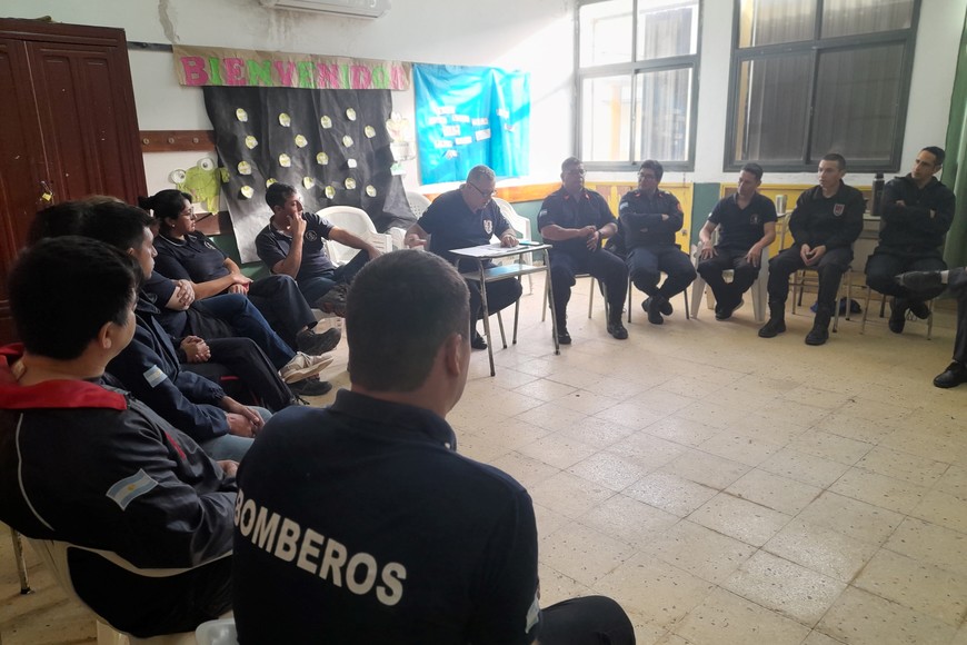 Curso de Formación Didáctica y Pedagógica 1 para Bomberos de la Regional 2. Crédito: Lusi Verón