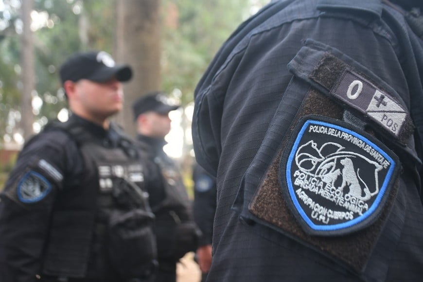 El gobernador Maximiliano Pullaro puso en funcionamiento el nuevo destacamento de la Policía Ecológica, Créditos: Flavio Raina