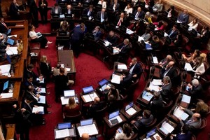 El Senado de la Nación durante la maratónica sesión.