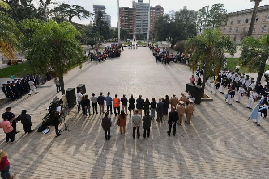 La plaza 25 de Mayo en Santa Fe fue el escenario del evento.