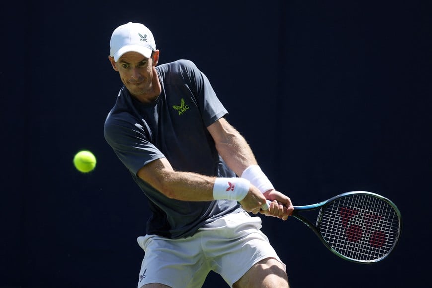 Tennis - Queen's Club Championships - The Queen's Club, London, Britain - June 17, 2024
Britain's Andy Murray during a practice session Action Images via Reuters/Paul Childs
