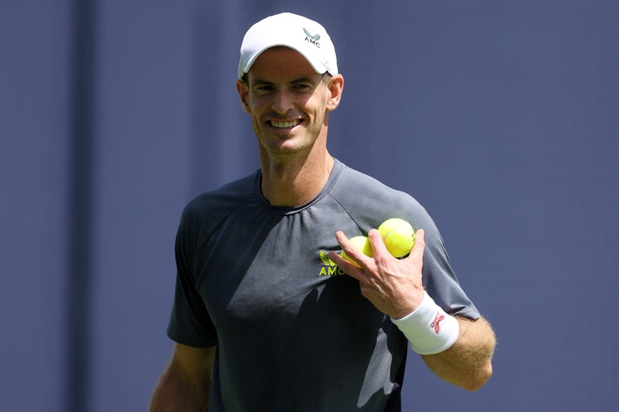 Tennis - Queen's Club Championships - The Queen's Club, London, Britain - June 17, 2024
Britain's Andy Murray during a practice session Action Images via Reuters/Paul Childs