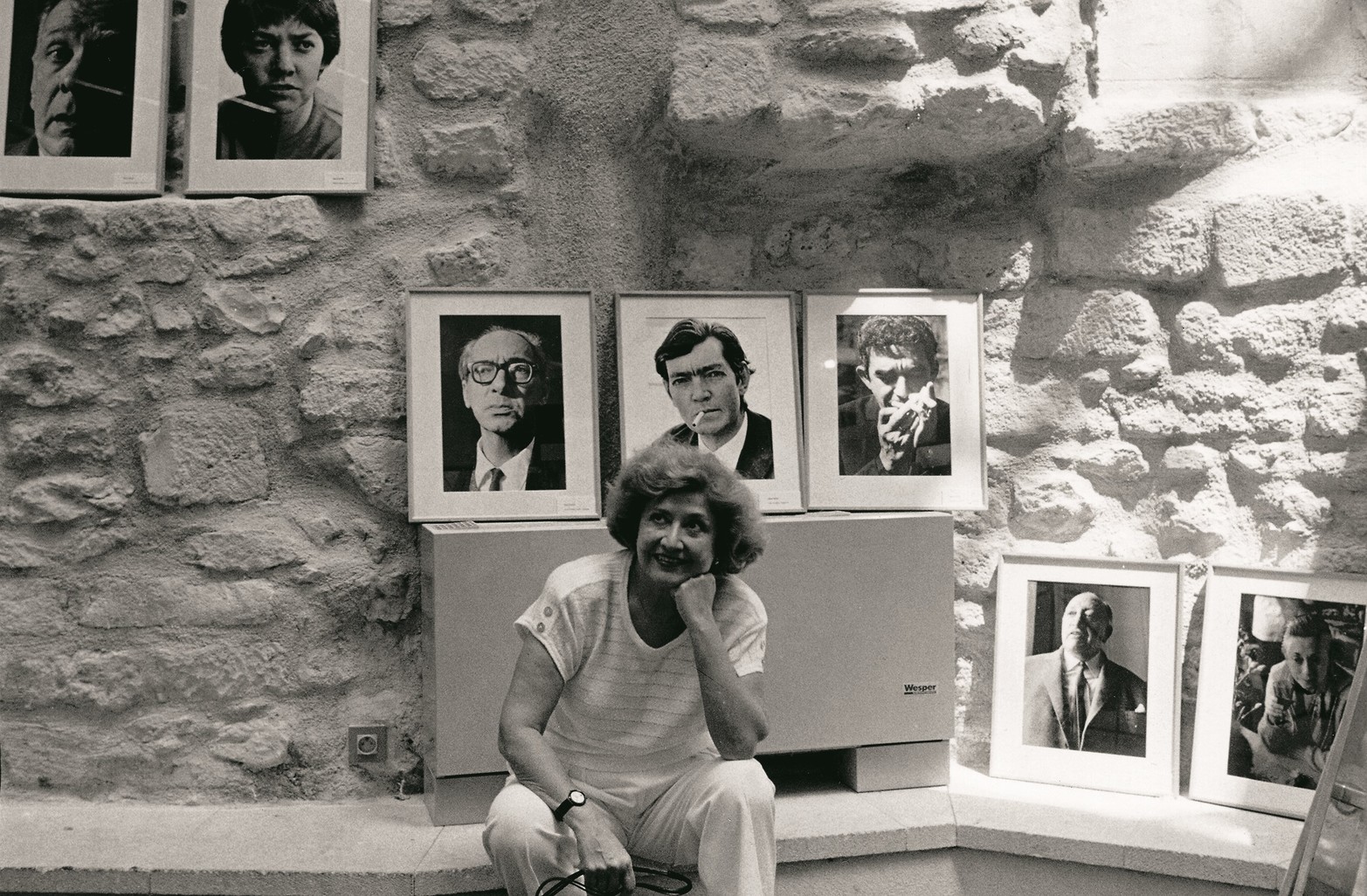 Sara Facio en una de las exposiciones. 