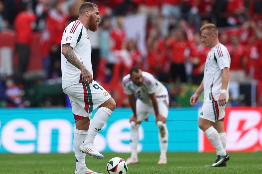 Soccer Football - Euro 2024 - Group A - Hungary v Switzerland - Cologne Stadium, Cologne, Germany - June 15, 2024
Hungary's Martin Adam reacts after Switzerland's Breel Embolo scores their third goal REUTERS/Thilo Schmuelgen