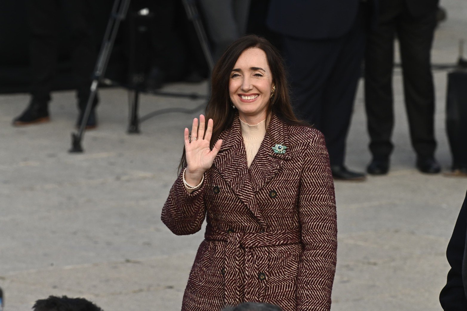 La vicepresidenta Victoria Villarruel llega Rosario para el acto por el Día de la Bandera.