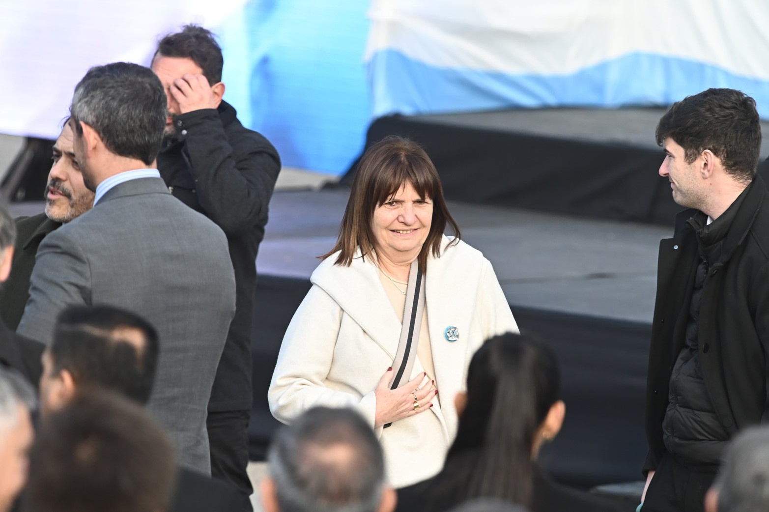  Patricia Bulrrich. llega a Rosario para el acto por el Día de la Bandera.