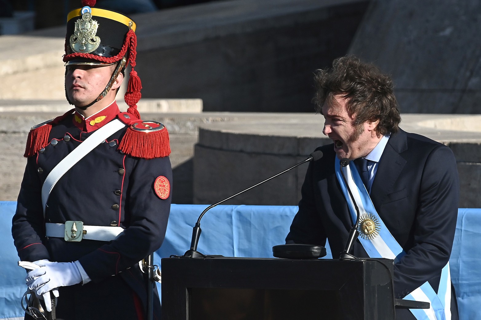 !Viva la libertad carajo! arenga el Presidente Javier Milei al final de su discurso.