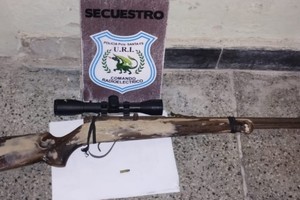 Se trata de una carabina calibre .22.