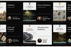 La “biblioteca” de Rebind, donde se encuentran los libros que los usuarios pueden leer y los comentaristas disponibles para asistirlos en el proceso. Crédito: Rebind.