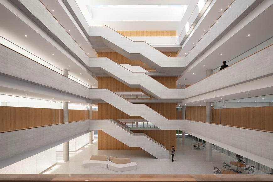 El nuevo proyecto arquitectónico que prevé la construcción de un edificio de 4 pisos.