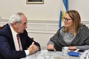 El director del Incucai, Carlos Soratti y la ministra de salud, Silvia Ciancio.