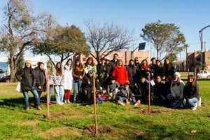 Participaron estudiantes de primer año de la escuela secundaria N° 3165 San Juan Diego, así como voluntarias y voluntarios que se anotaron previamente para ser parte de la propuesta.