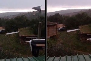 La nevada fue registrada en un corto lapso de tiempo.