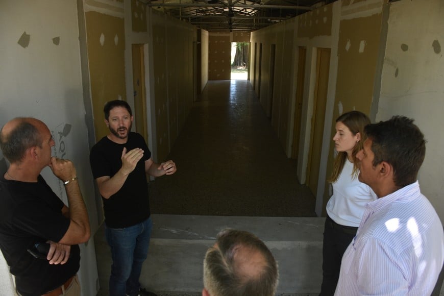 Uno de los laboratorios que se estaban construyendo en el lugar. Mauricio Garín (Archivo).