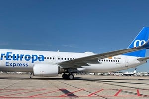 El vuelo UX045, que iba de Madrid a Montevideo, tuvo que ser desviado a la ciudad de Natal, Brasil.