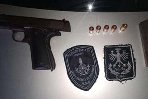 Algunas de las armas que fueron secuestradas.