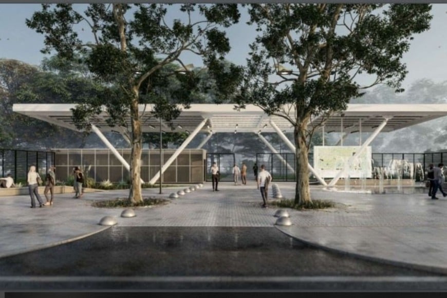 En la imagen, parte del proyecto para "la Esmeralda".