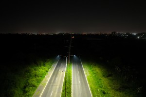 La escasa iluminación, un problema grave en la circunvalación del área metropolitana de Santa Fe. Crédito: Fernando Nicola