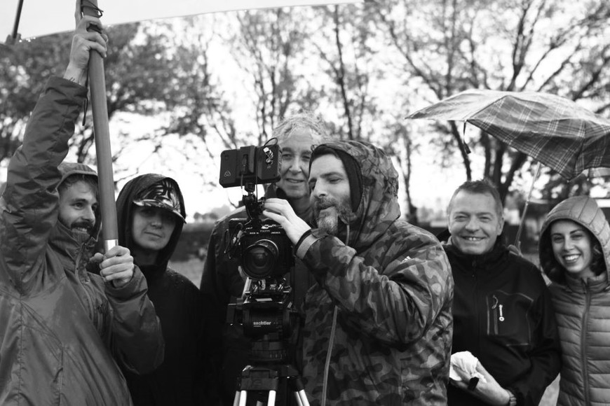 Equipo de Ricardo Preve filmando en Virginia