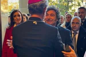 Javier Milei dentro de la Catedral durante el Tedeum. Crédito: Presidencia de la Nación