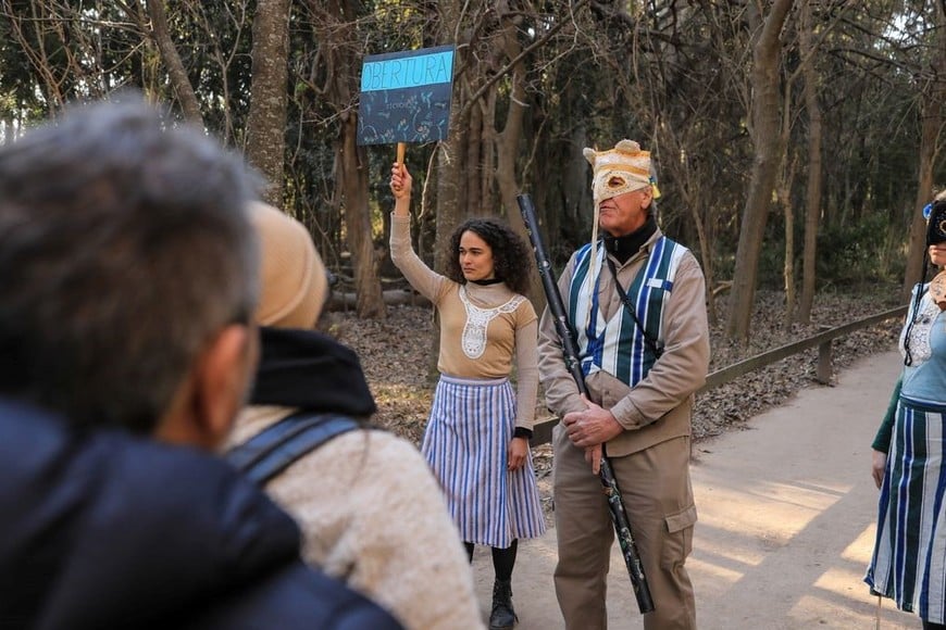 “Lugar secreto” es una propuesta artística de la Plataforma Libélula junto a artistas rafaelinos.  Foto: Gentileza FTR24