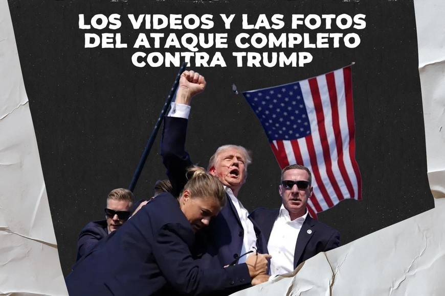 Más fotos y videos del ataque a Donald Trump
