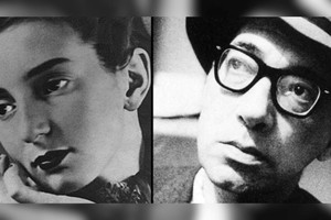 Los escritores uruguayos Idea Vilariño (1920-2009) y Juan Carlos Onetti (1909-1994).