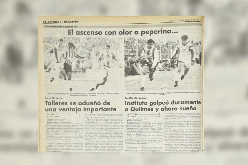 El fútbol presente en la edición vespertina del domingo.