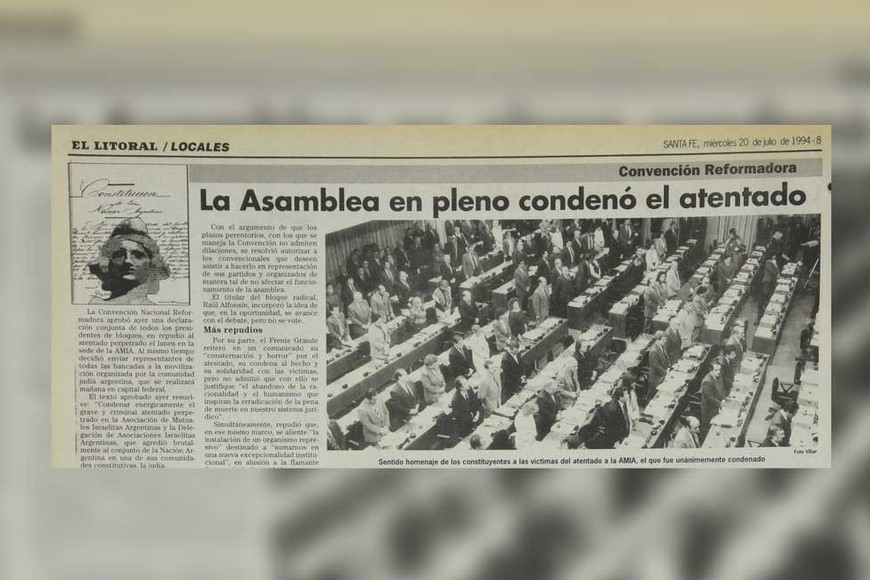 La Convención y la primera reacción ante el atentado.