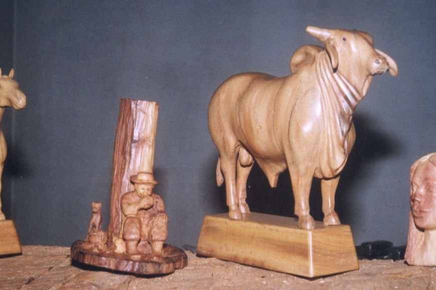 Obras de Ovidio Vivas. Foto: Archivo El Litoral